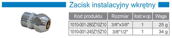 Zacisk instalacyjny zz