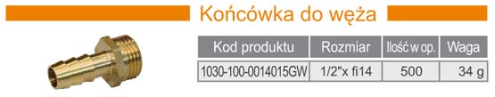 Końcówka węża