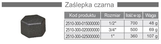 Zaślepka żeliwna sześciokątna